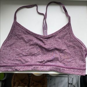 Size 6 Lululemon Flow-Y Purple Sports Bra